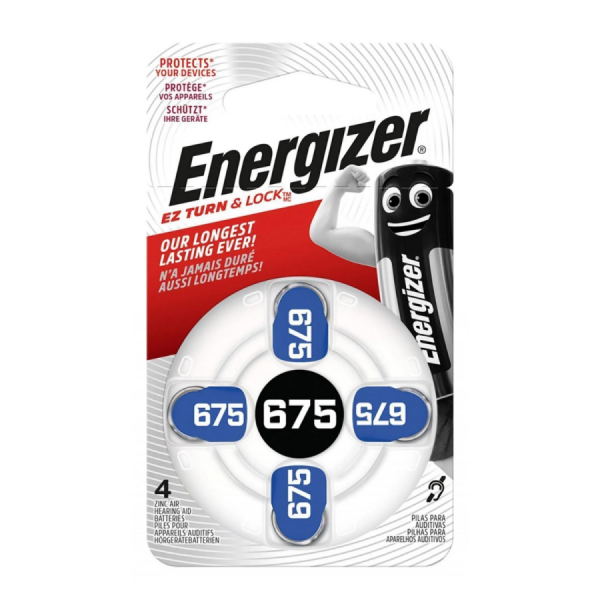 Energizer 675 Numara İşitme Cihazı Pili 4 Adet