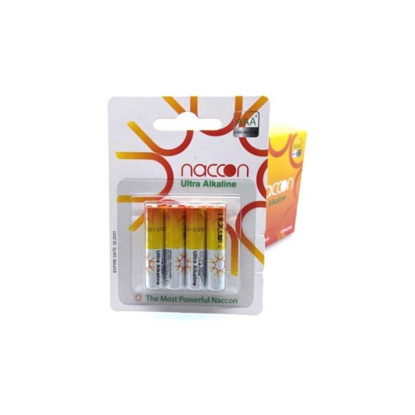 Naccon Ultra Alkalin AAA İnce Kalem Pil 4'lü Paket (LR03)