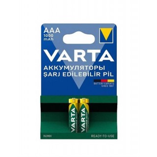 Varta 5703 AAA 1000mah Şarjlı İnce Pil 2li Blister Ambalaj