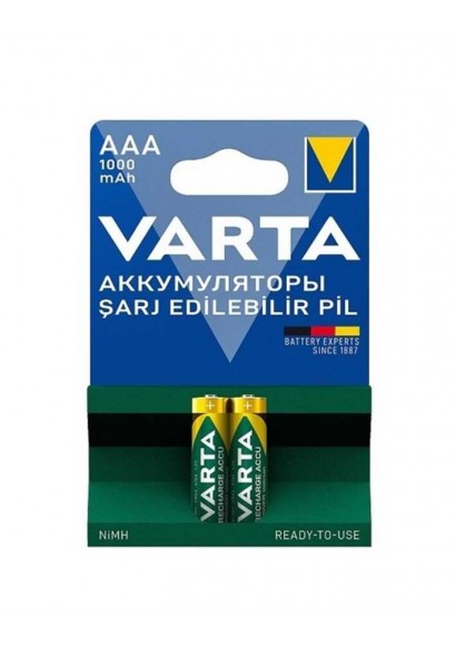 Varta 5703 AAA 1000mah Şarjlı İnce Pil 2li Blister Ambalaj