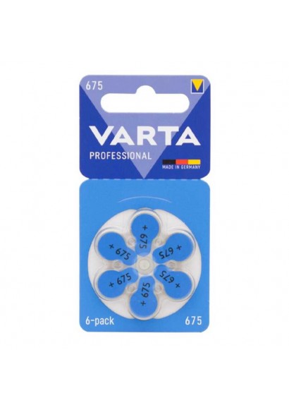 Varta 675 Numara Kulaklık İşitme Cihazı Pili (6'lı Paket)
