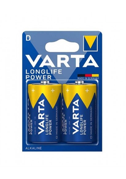 Varta Longlife Power Alkalin Büyük D Boy Pil 2'li Paket
