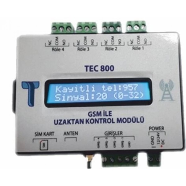TEC 800 GSM UZAKTAN KAPI KONTROL MODÜLÜ