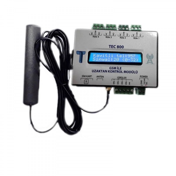 TEC 800 GSM UZAKTAN KAPI KONTROL MODÜLÜ