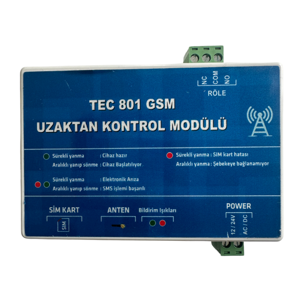TEC 801 GSM TELEFONLA KAPI AÇMA MODÜLÜ